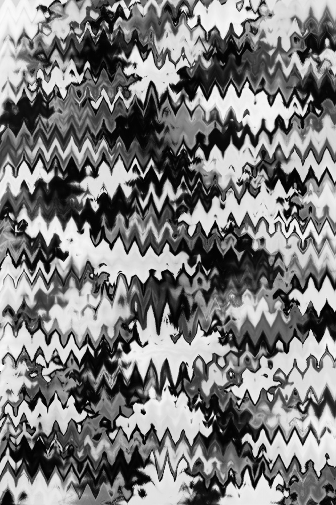 Black And White Zig Zag Pattern von Treechild