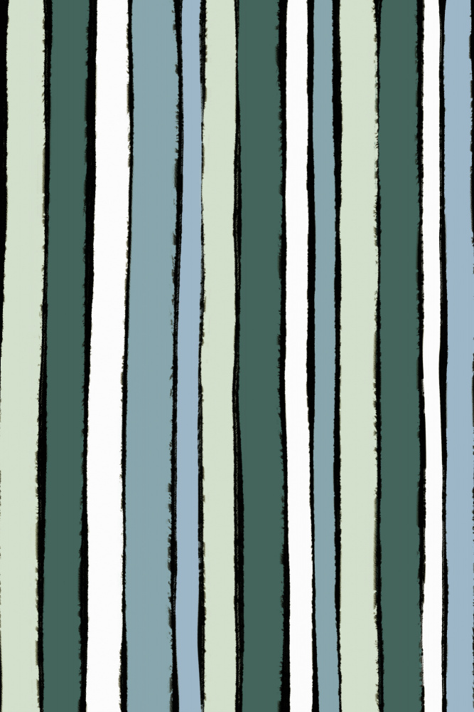 Smaragd Green Stripes von Treechild