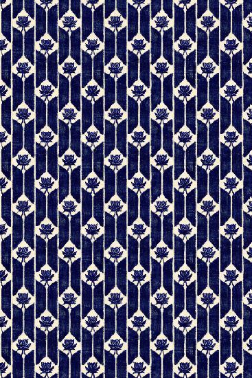 Stitches Blue Pattern