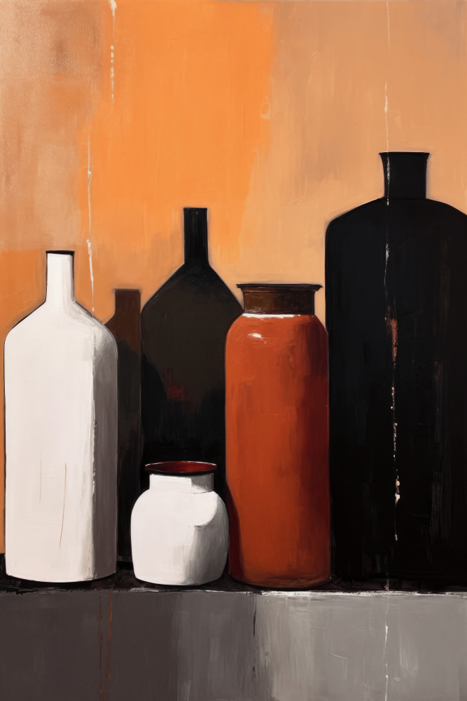 Still Life With Big Bottles von Treechild