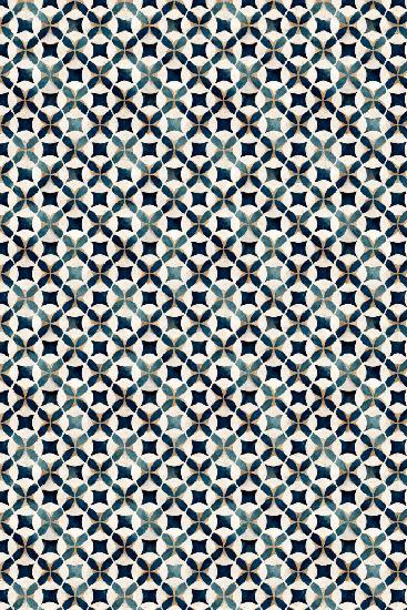 Vintage Blue Beige Pattern