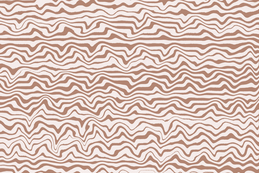 Shaky Beige Lines Square von Treechild