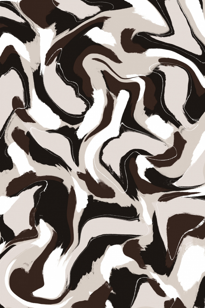 White Beige Brown Pattern von Treechild