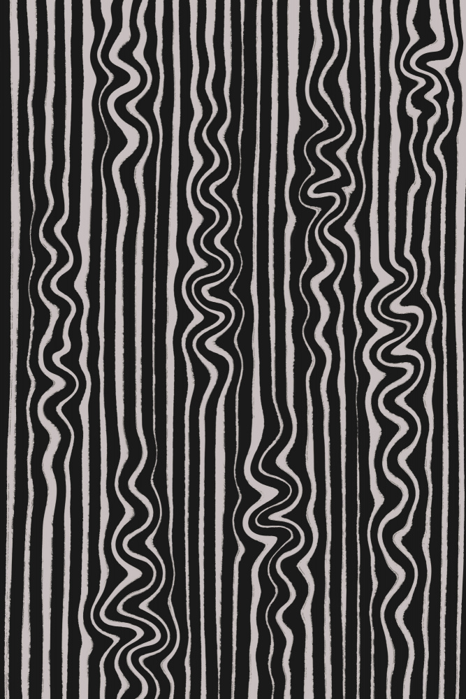 Waves in Stripes Pattern von Treechild