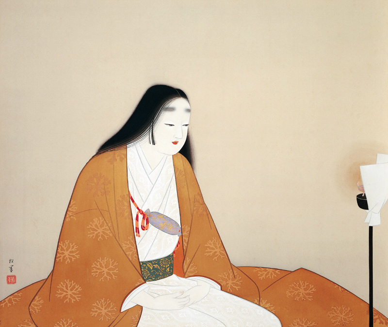 Frau Kusunoki Masashige von Uemura Shoen