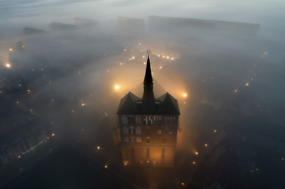 Morning heavy fog... von Łukasz Małkiewicz