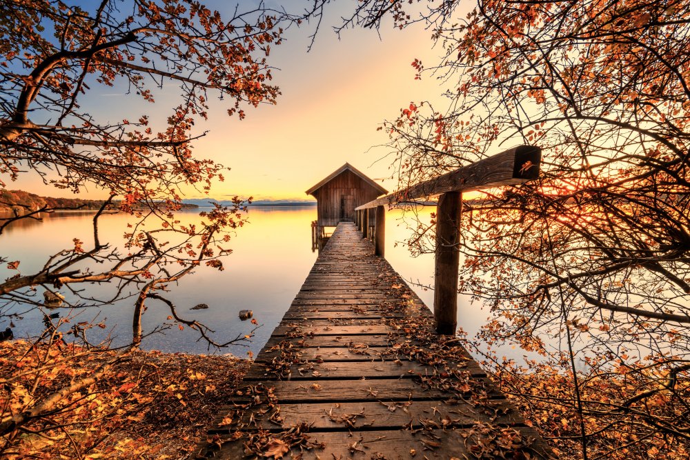 Autumn at the lake von Ulrike Eisenmann