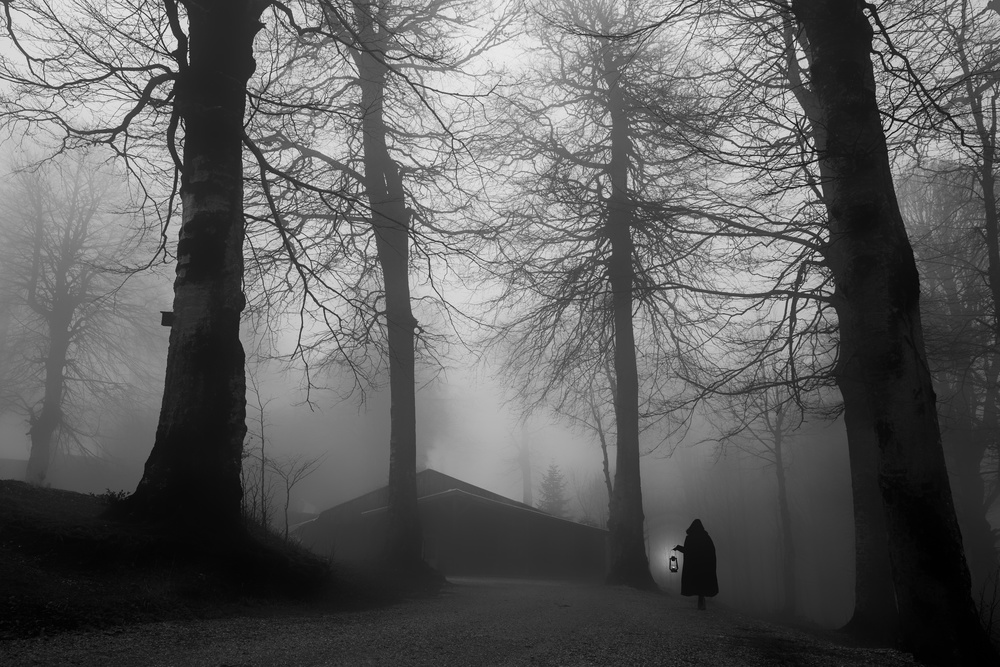 woman with lantern von Ummu Nisan Kandilcioglu