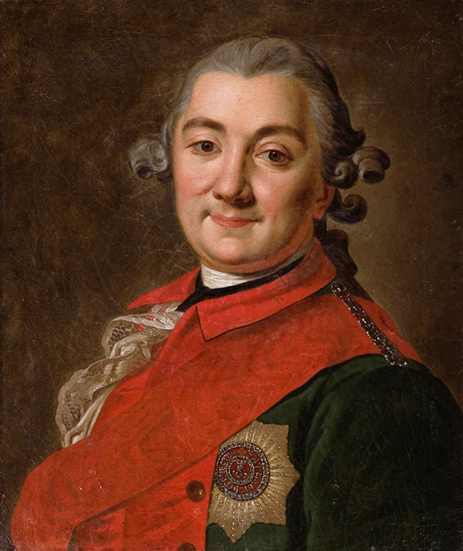 Porträt des Admirals Grafen Alexei Grigorjewitsch Orlow von Cesme (1737–1808) von Unbekannter Künstler