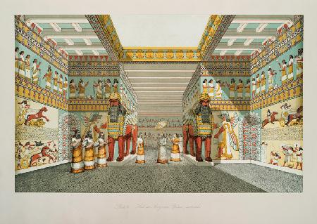 Halle in einem assyrischen Palast. Rekonstruktion (Aus "The Nineveh Court in the Crystal Palace" von