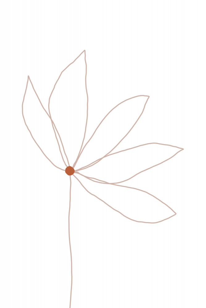 Minimal Flower von uplusmestudio