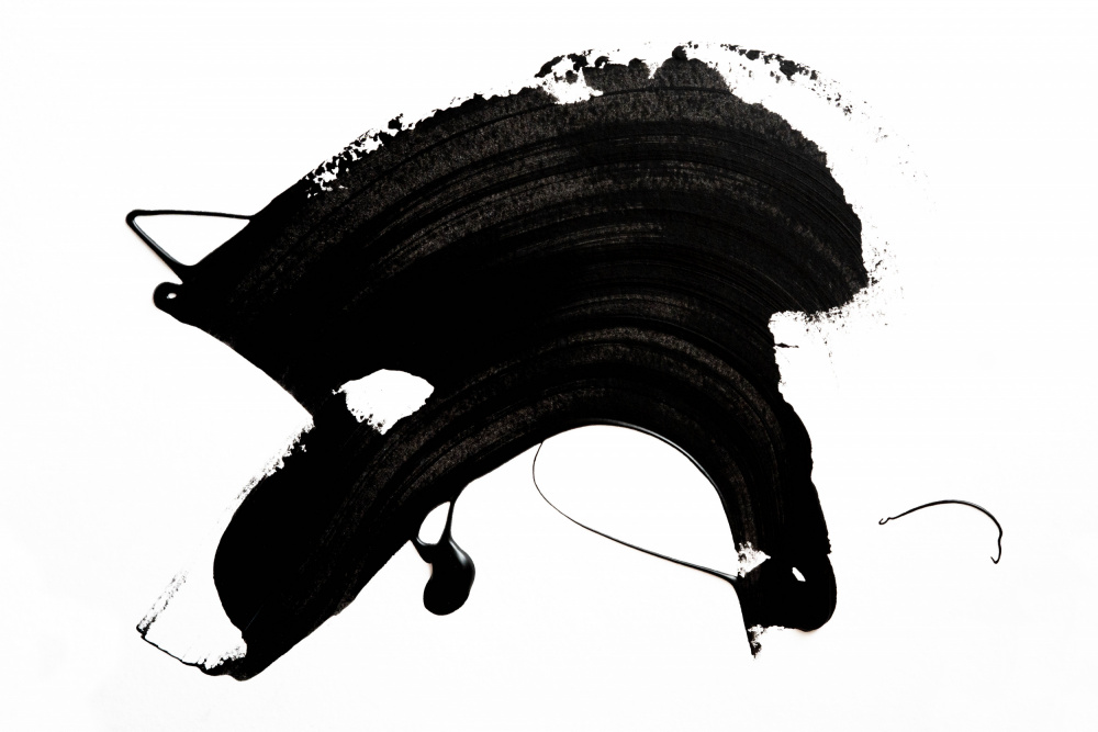 Black Abstract Stroke von uplusmestudio