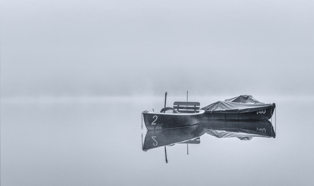 boats in winter von Uschi Hermann