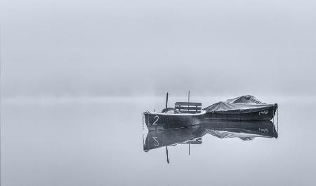 boats in winter