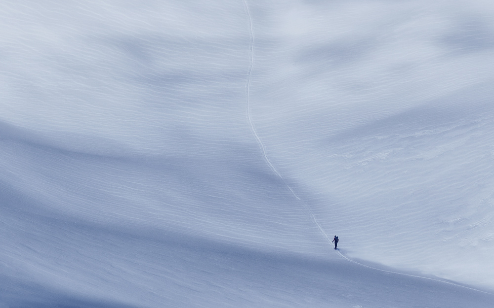 the steep trail to the top von Uschi Hermann