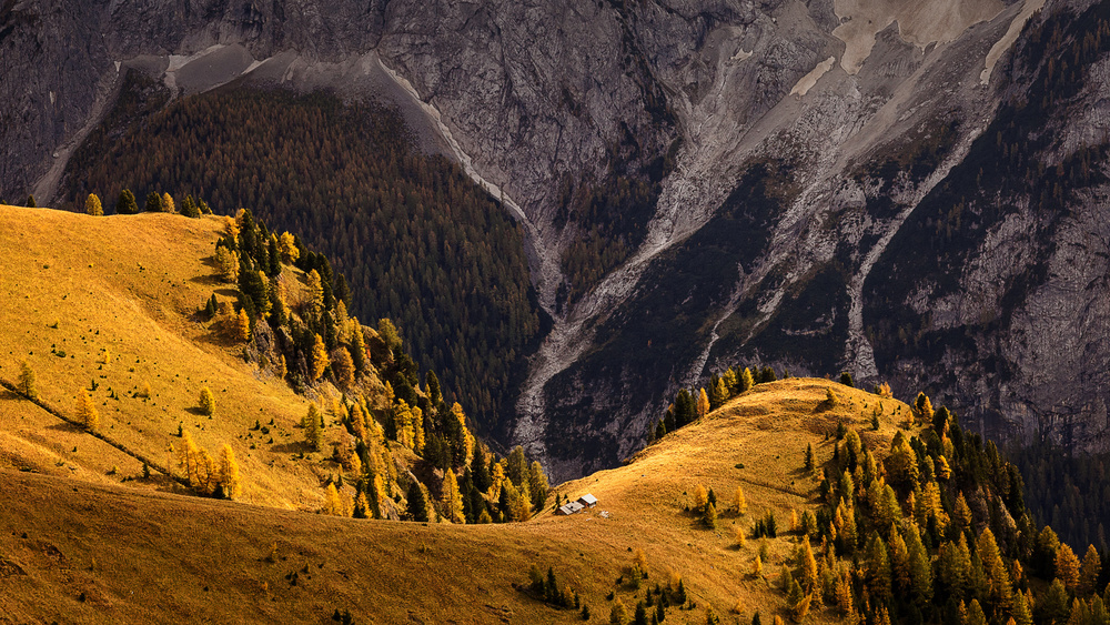 autumn in the Dolomites von Uschi Hermann