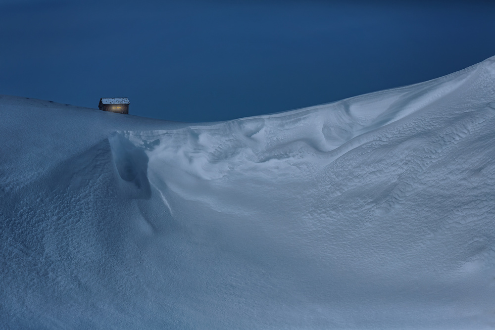 cold winter night von Uschi Hermann