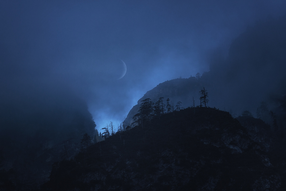 under the moon von Uschi Hermann