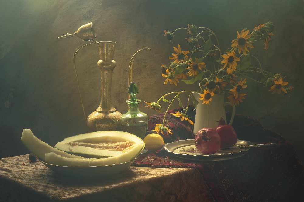 Still Life with Melon von Ustina Green