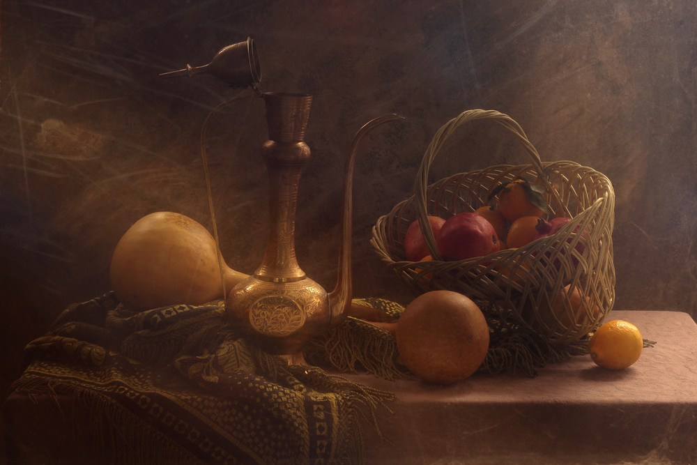 	The  Pumpkins and Fruit Basket von UstinaGreen