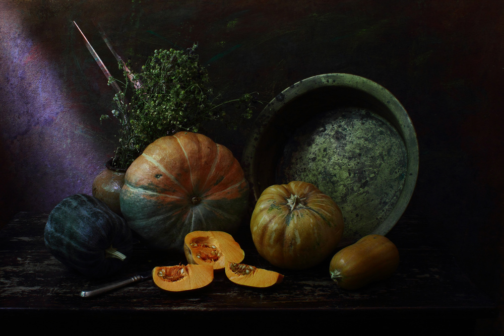 Still life with Pumpkins #5 von UstinaGreen