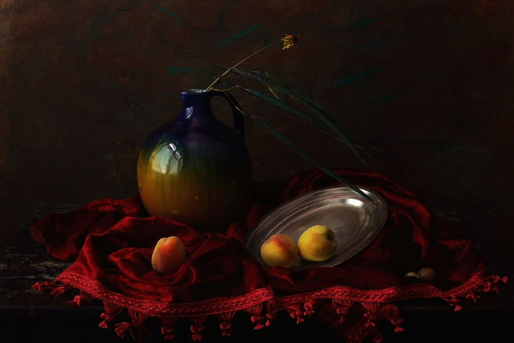 Still life with Peaches von UstinaGreen