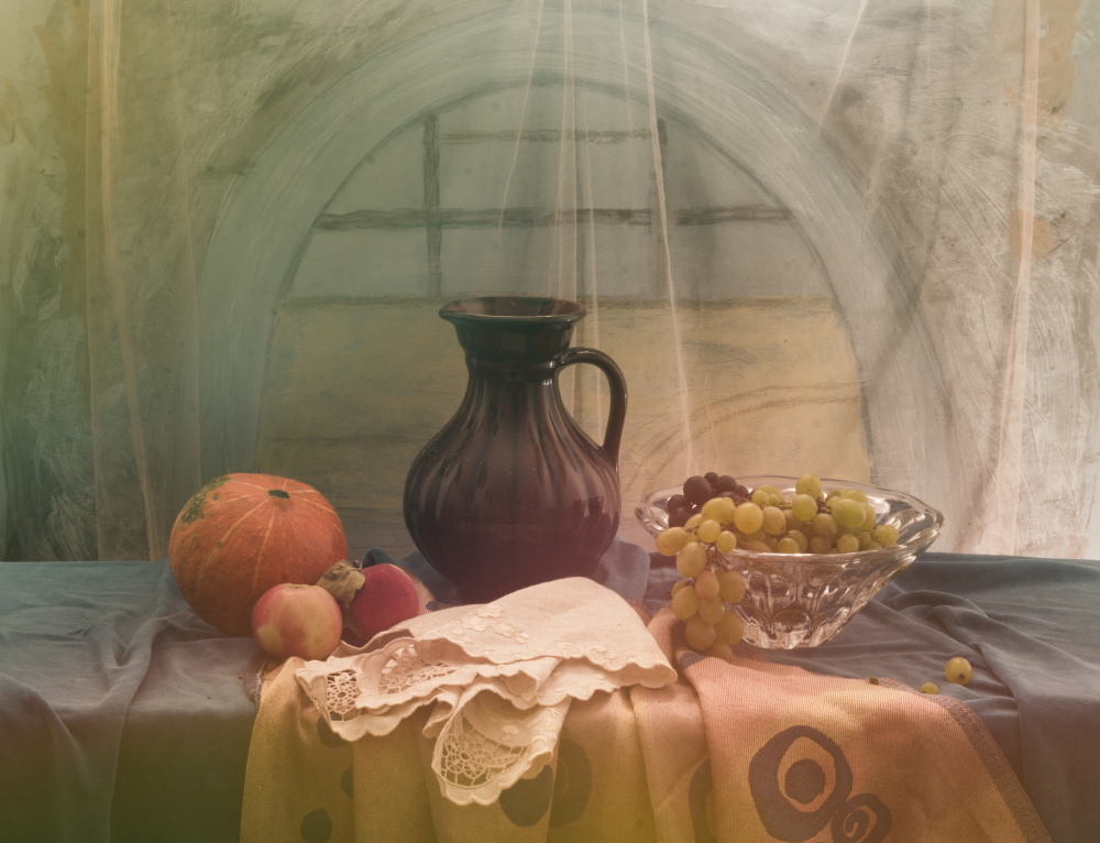 Still Life with Grapes  and Pumpkin von UstinaGreen