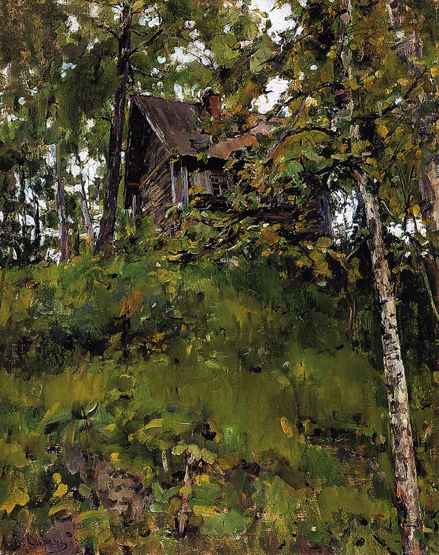 Altes Badehaus in Domotkanowo von Valentin Alexandrowitsch Serow