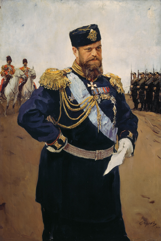 Porträt des Kaisers Alexander III. (1845-1894) von Valentin Alexandrowitsch Serow