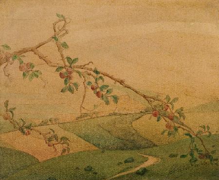 Landscape with Apple Tree