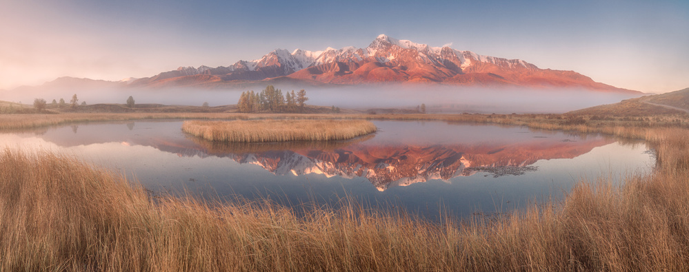 Misty morning in the Altai von Valeriy Shcherbina