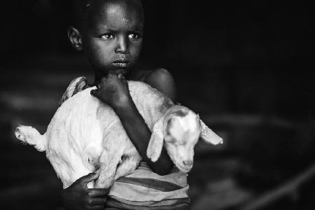 Boy and Goat