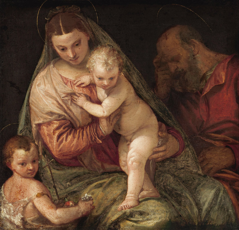 Die Heilige Familie mit dem Johannesknaben von Veronese, Paolo (eigentl. Paolo Caliari)