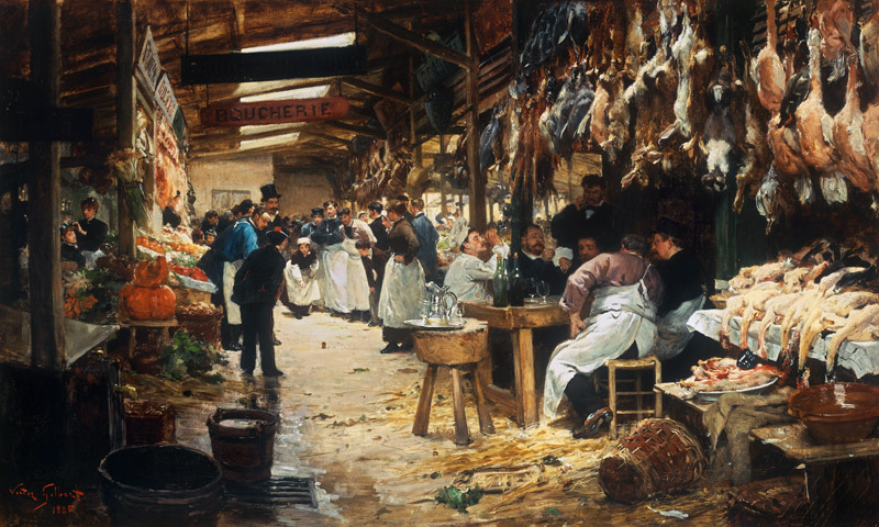 In der Markthalle von Victor Gabriel Gilbert