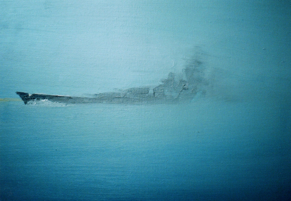 Scharnhorst in morning mist Channel Dash 1942 von Vincent Alexander Booth