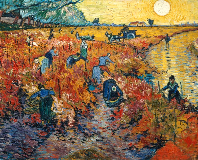 Der rote Weingarten in Arles von Vincent van Gogh