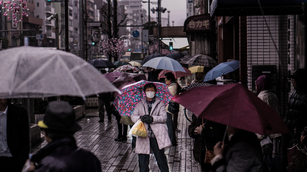 Hiding from rain von Vinokurov Yury