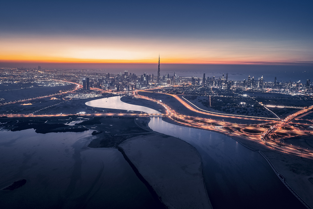 Dubai sunset von Vview Chen