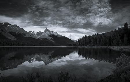 Maligne Lake at Dusk