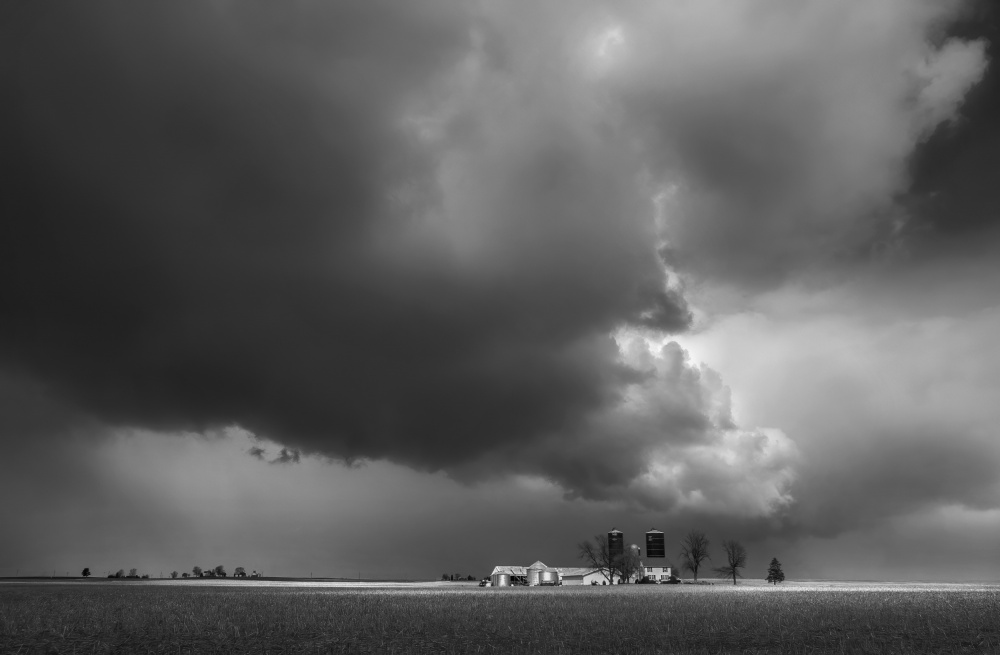 Storm over the Farm von Wei Liu