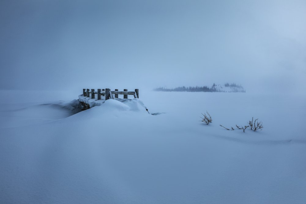 Small Woodbridge after snow von Wendy Xu