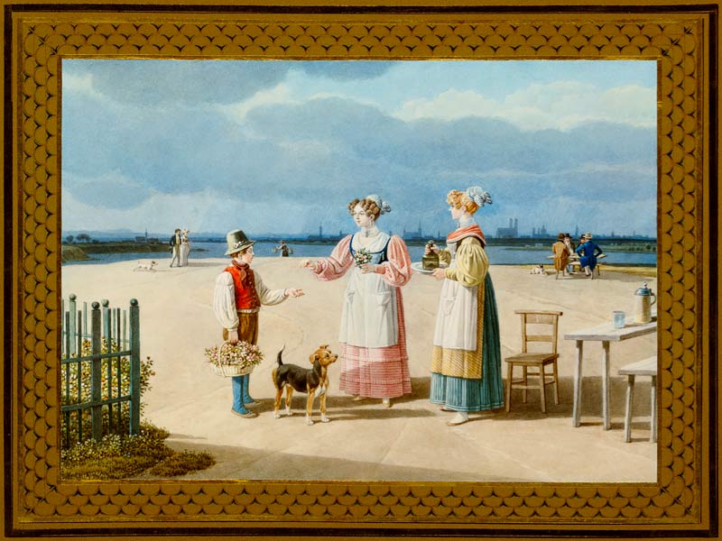 Terrasse bei Föhring von Wilhelm Alexander Wolfgang Kobell