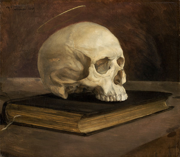 Vanitas-Stillleben von Wilhelm Trübner