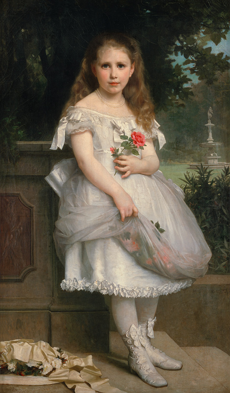 Anna Mounteney Jephson im Ballkleidchen von William Adolphe Bouguereau