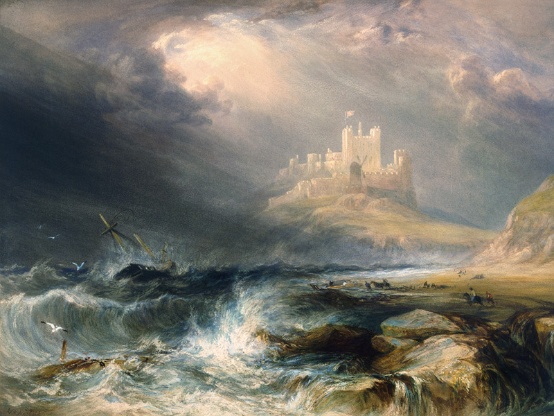 Bamburgh Castle, Northumberland von William Andrews Nesfield