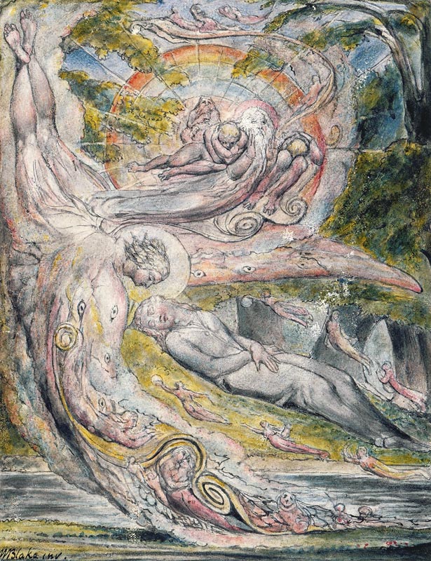 Mysteriöser Traum (aus John Miltons L'Allegro und Il Penseroso) von William Blake