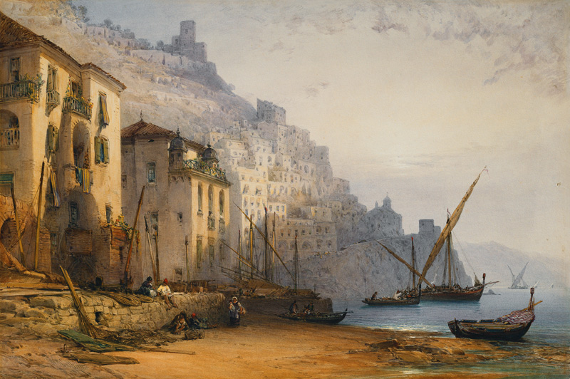 Amalfi an einem Sommermorgen von William Callow