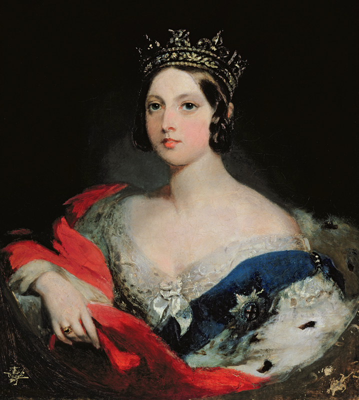 Queen Victoria, 1843 (oil on canvas) von William Fowler