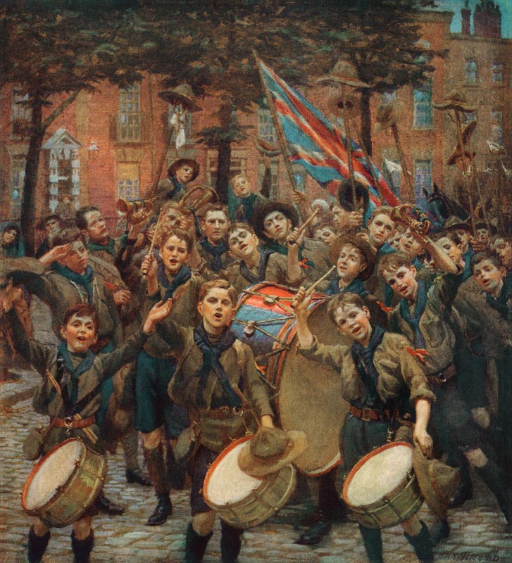 Cheering the Chief Scout, Dowry Square, Hotwells von William Holt Yates Titcomb