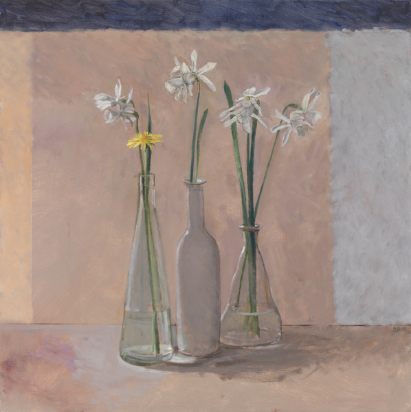 White Daffs & Dandelion von William  Packer